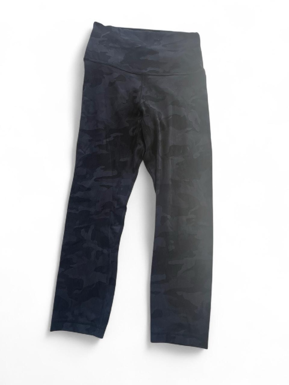 Lululemon Align High-Rise Crop Leggings Black Camo Size 4 Buttery Soft Yoga